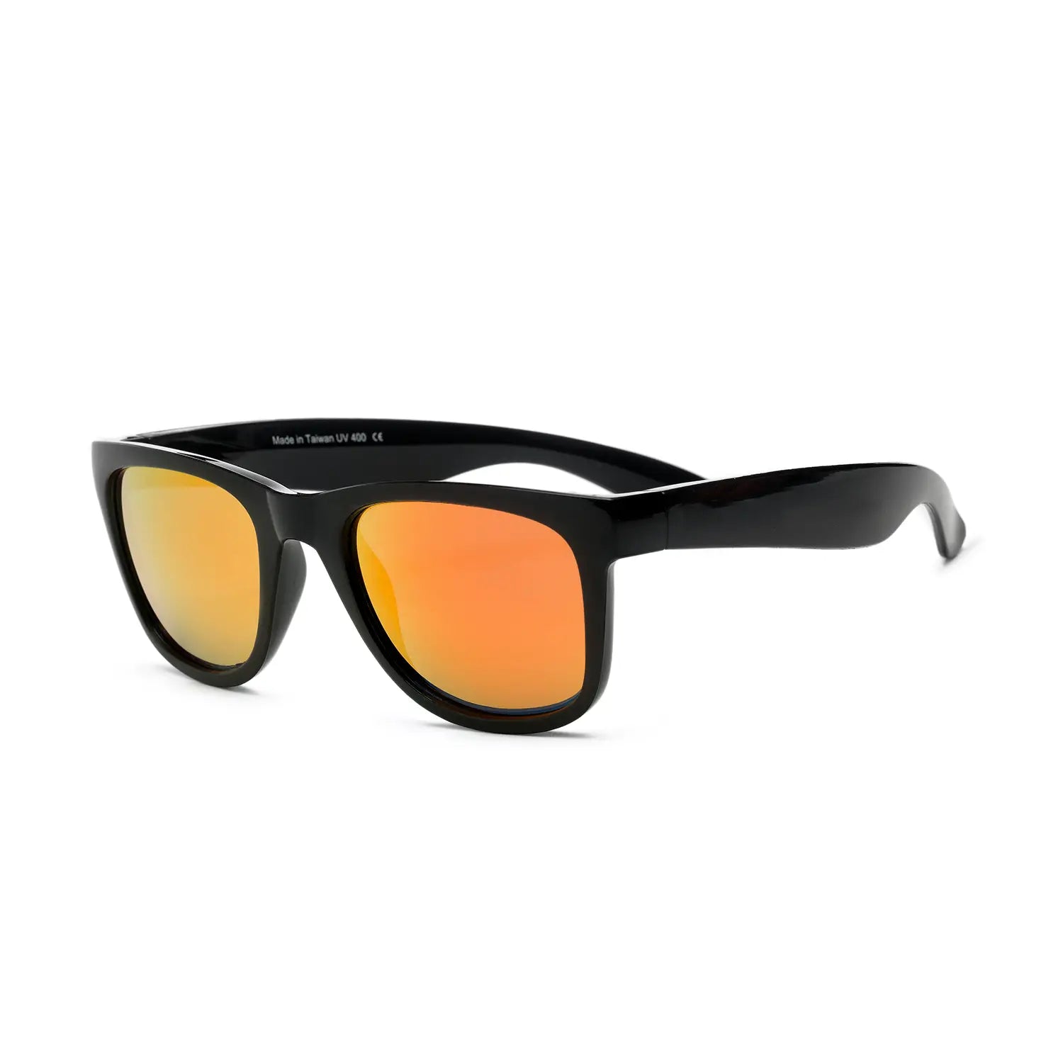 Adult Sunglasses - Black with Orange Lenses – humble.